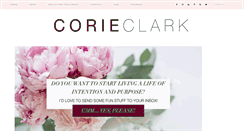 Desktop Screenshot of corieclark.com