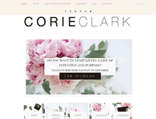 Tablet Screenshot of corieclark.com